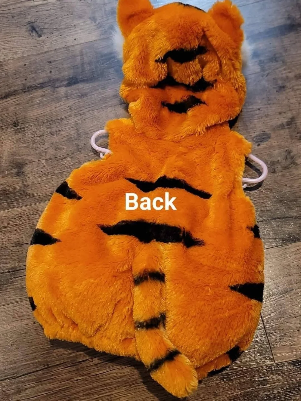 Orange Plush Tiger Hooded Halloween Costume Sz 3/6 Months